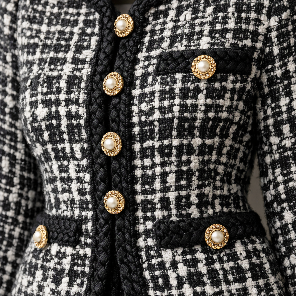 Signature knit jacket with refined detailing
